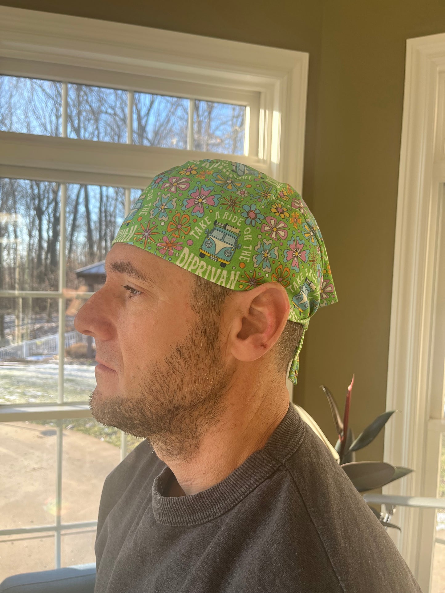 Ride on the diprivan propofol skull scrub cap mens