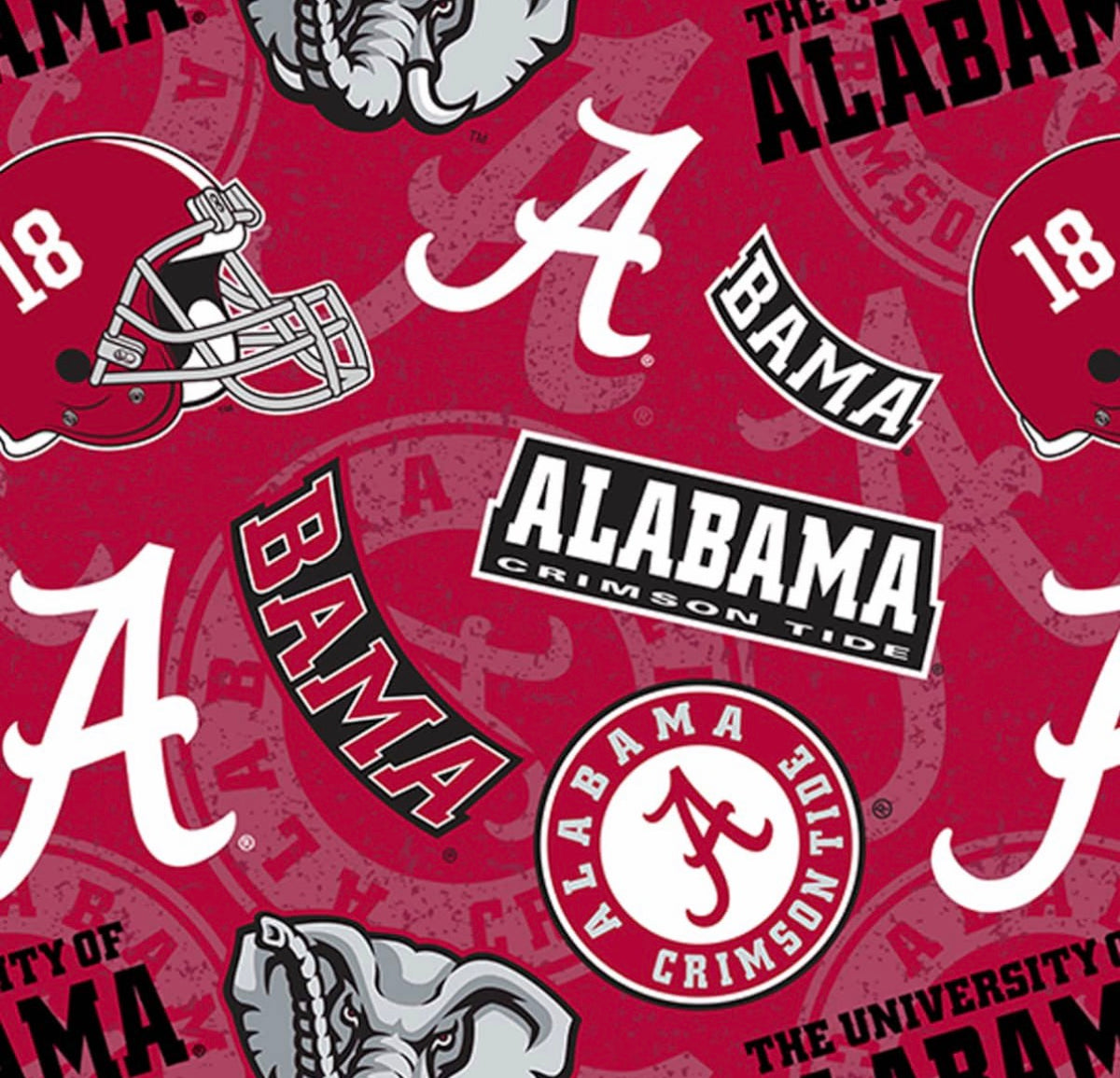 University of Alabama crimson tide skull scrub cap mens