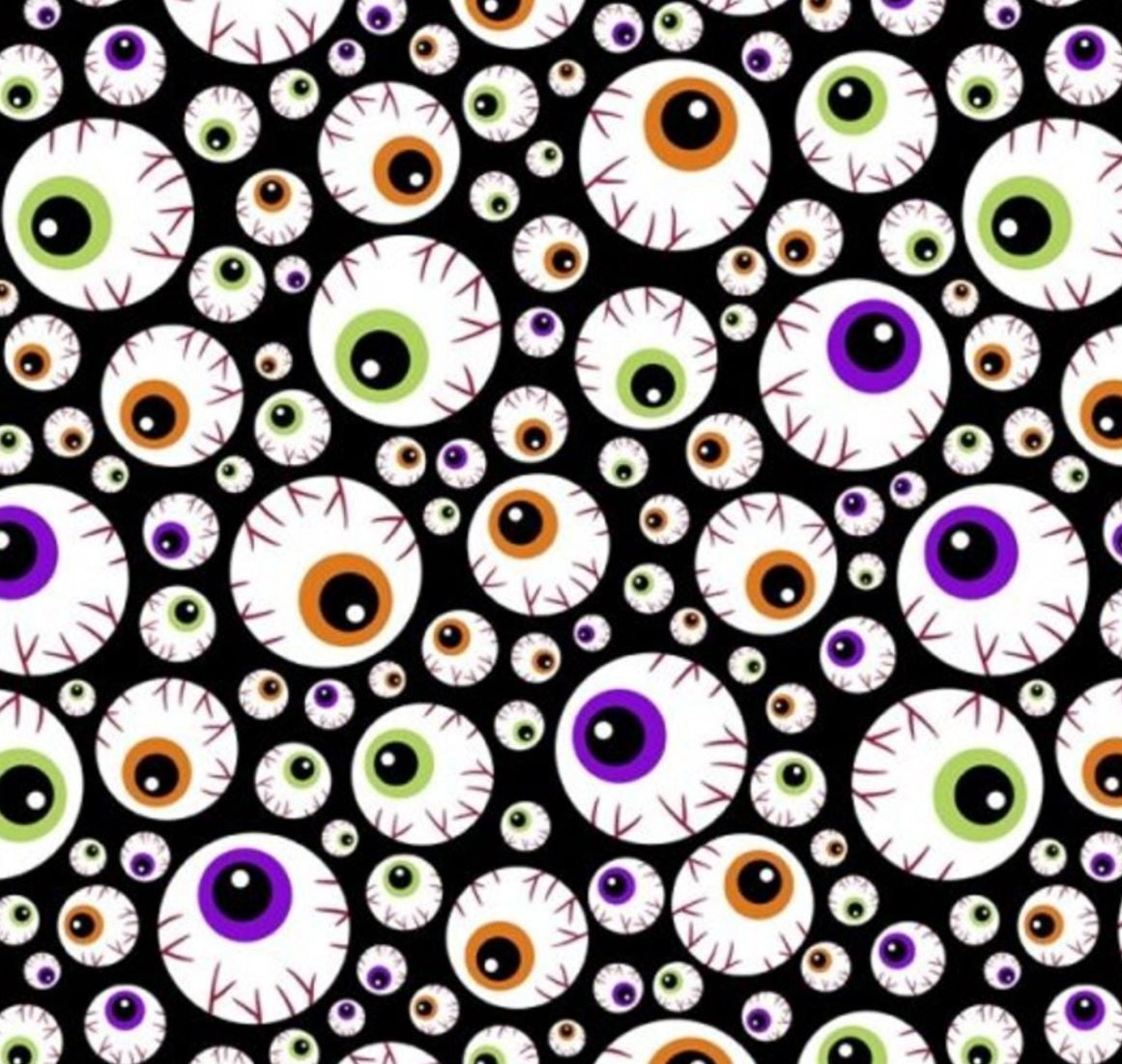 Eyeballs eye ophtho spooky ponytail scrub cap womens