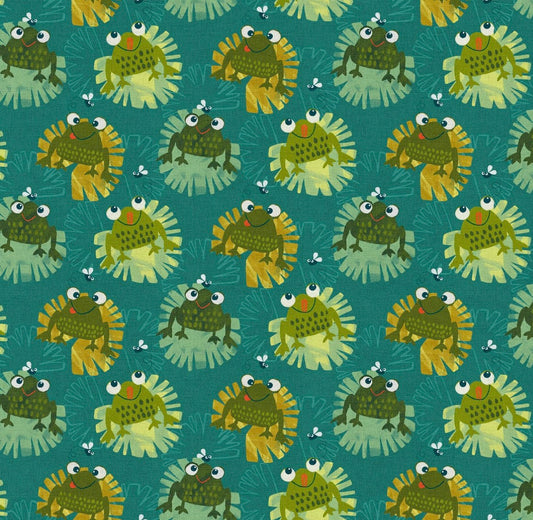Frogs lily pad ponytail scrub cap womens
