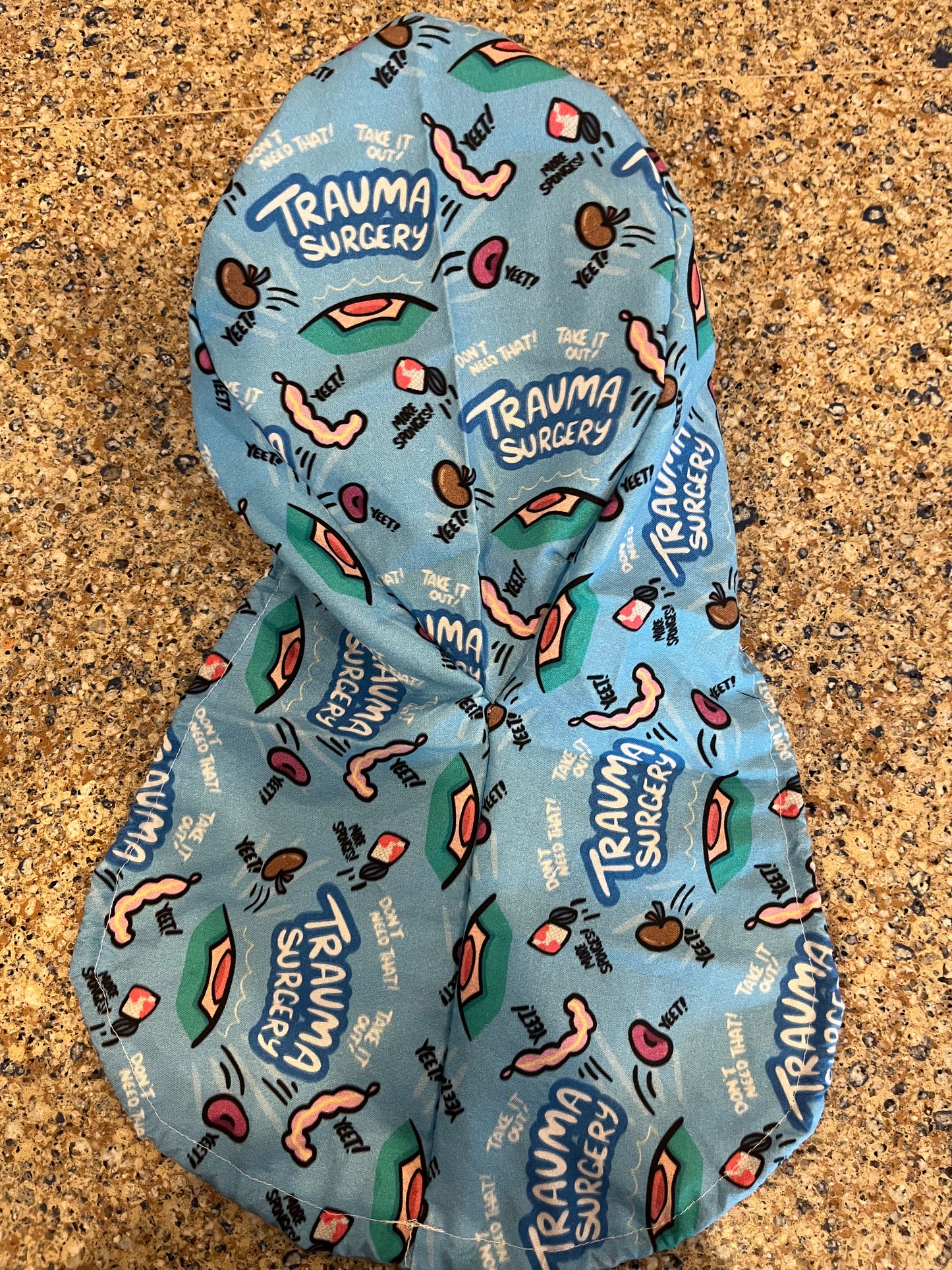 Trauma surgeon yeet organs ponytail scrub cap womens
