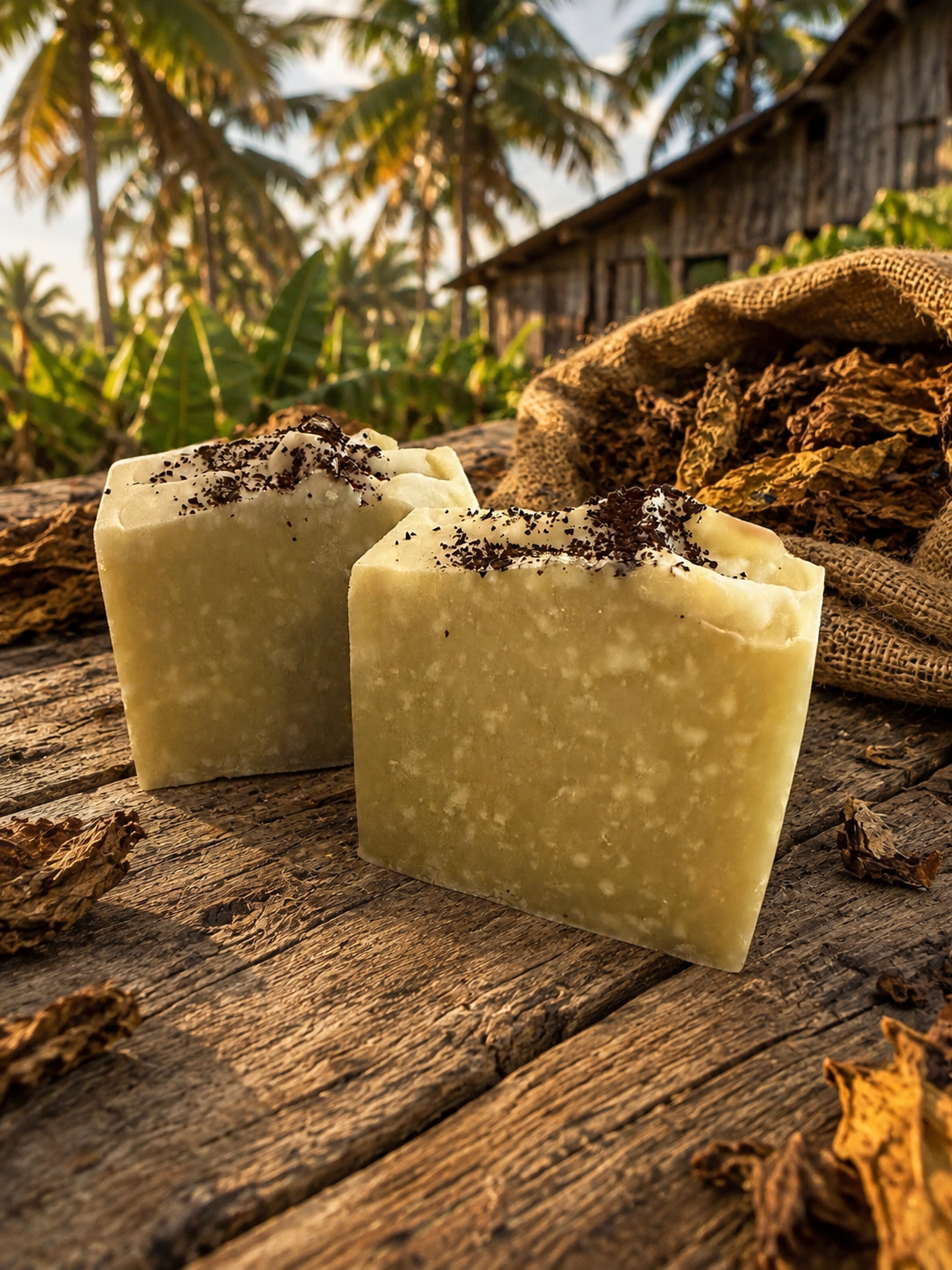 CUBAN TOBACCO handmade artisan shea butter moisturizing soap bar