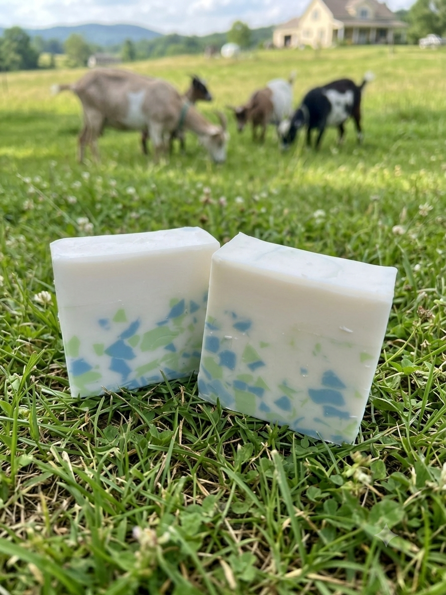 EUCALYPTUS SPEARMINT handmade artisan goat milk moisturizing soap bar