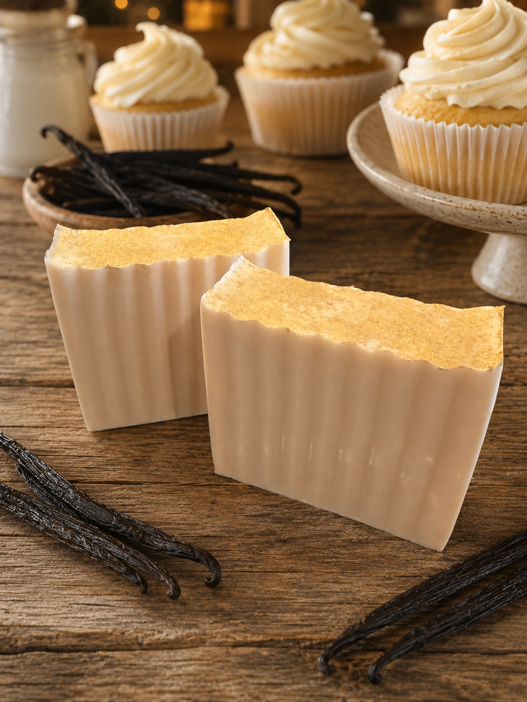 VANILLA BUTTERCREAM handmade artisan goat milk moisturizing soap bar