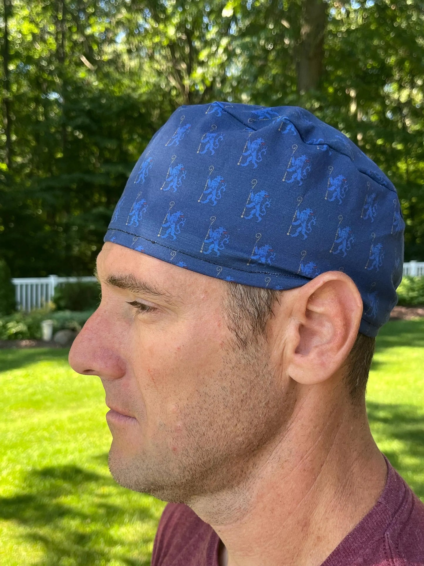 Chelsea UK soccer skull scrub cap mens