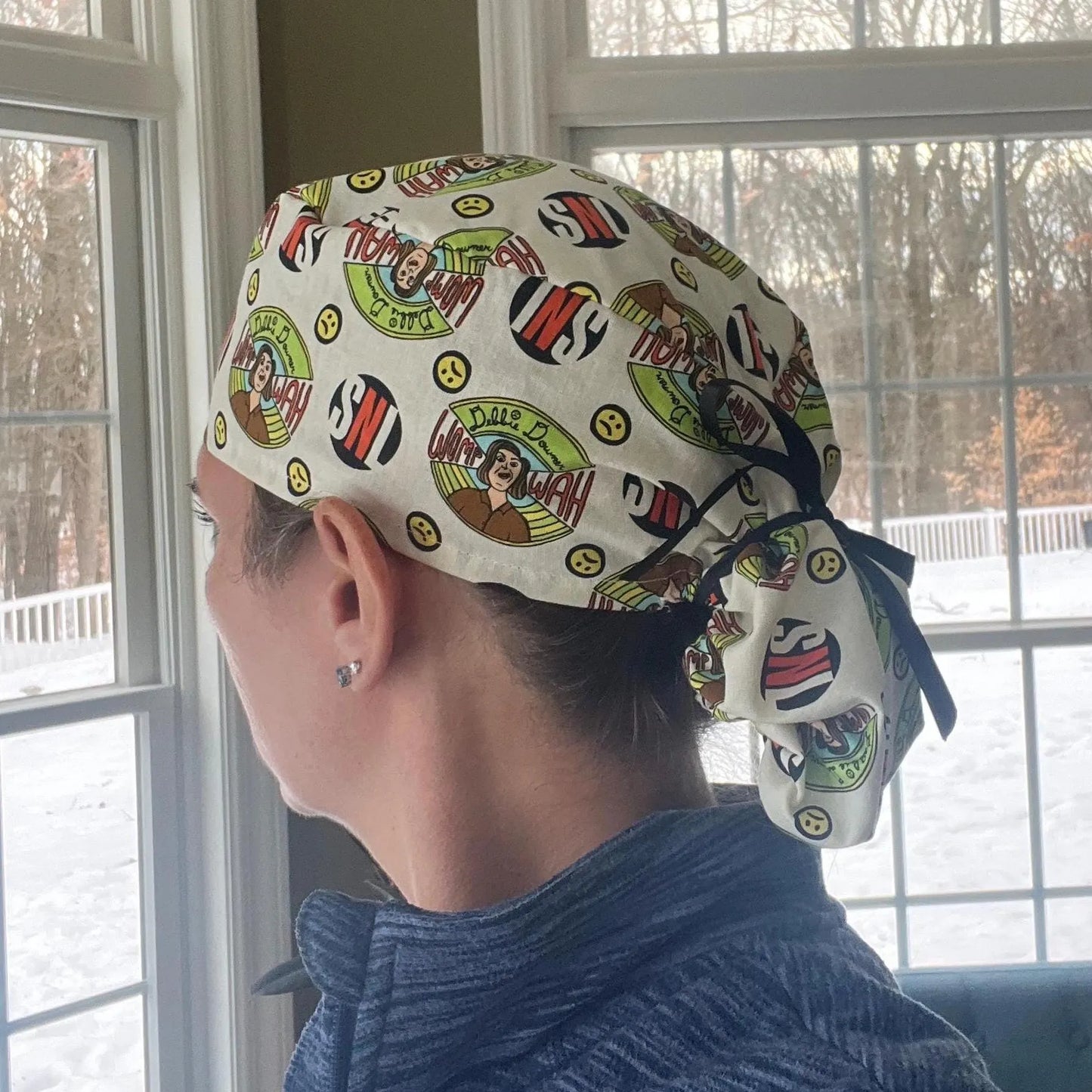 Debbie Downer SNL ponytail scrub cap womens