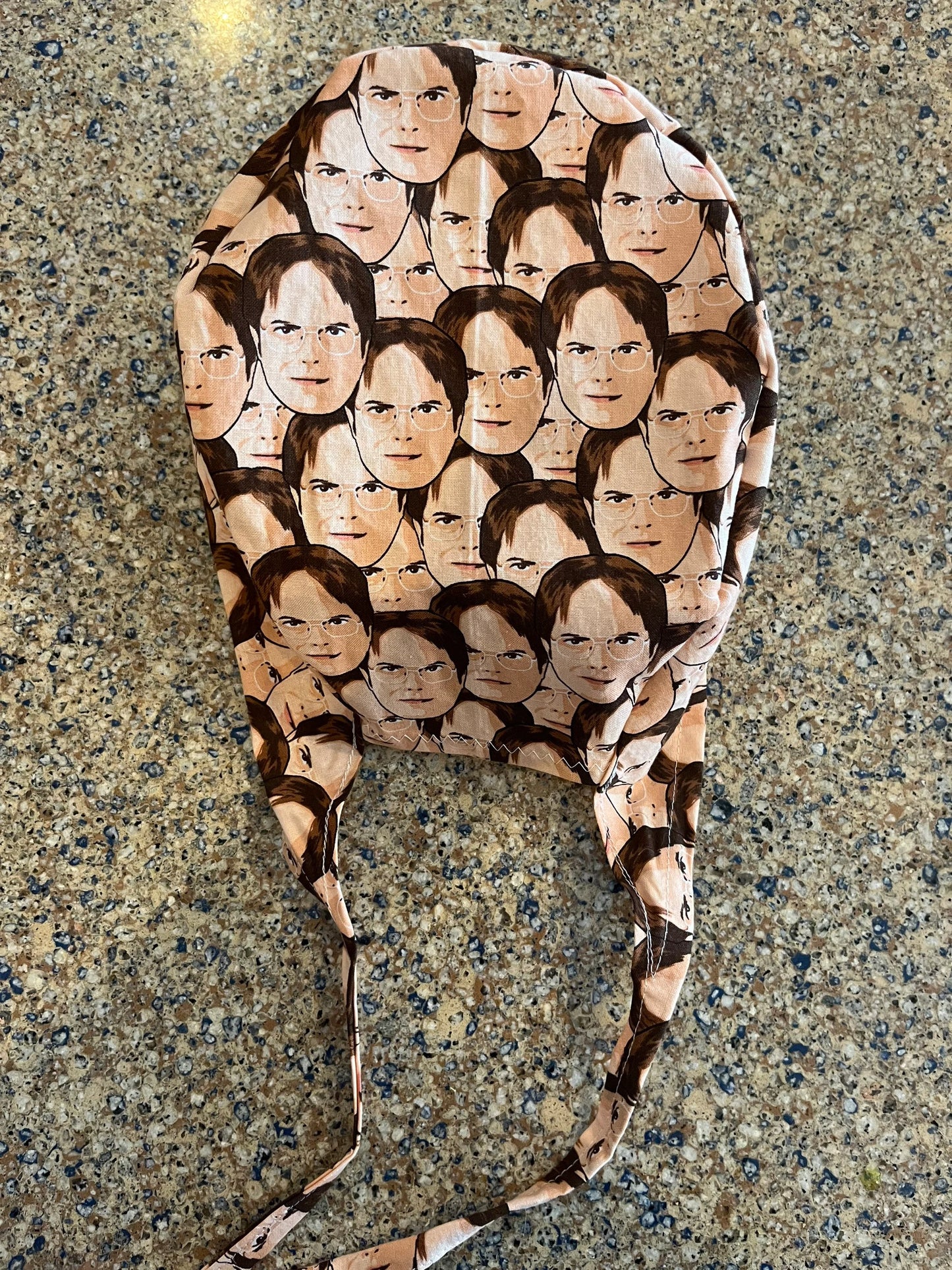 Dwight Shrute the office skull scrub cap mens