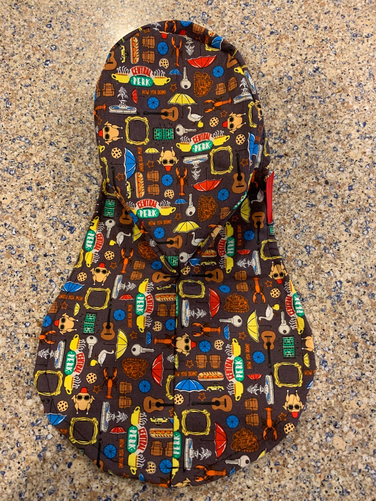 FRIENDS central perk ponytail scrub cap womens