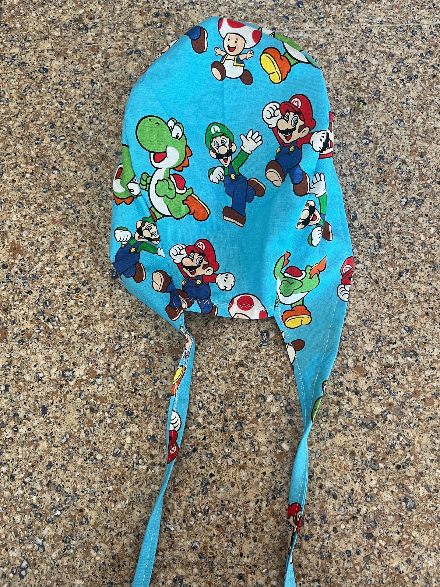 Mario and Luigi brothers yoshi skull scrub cap mens