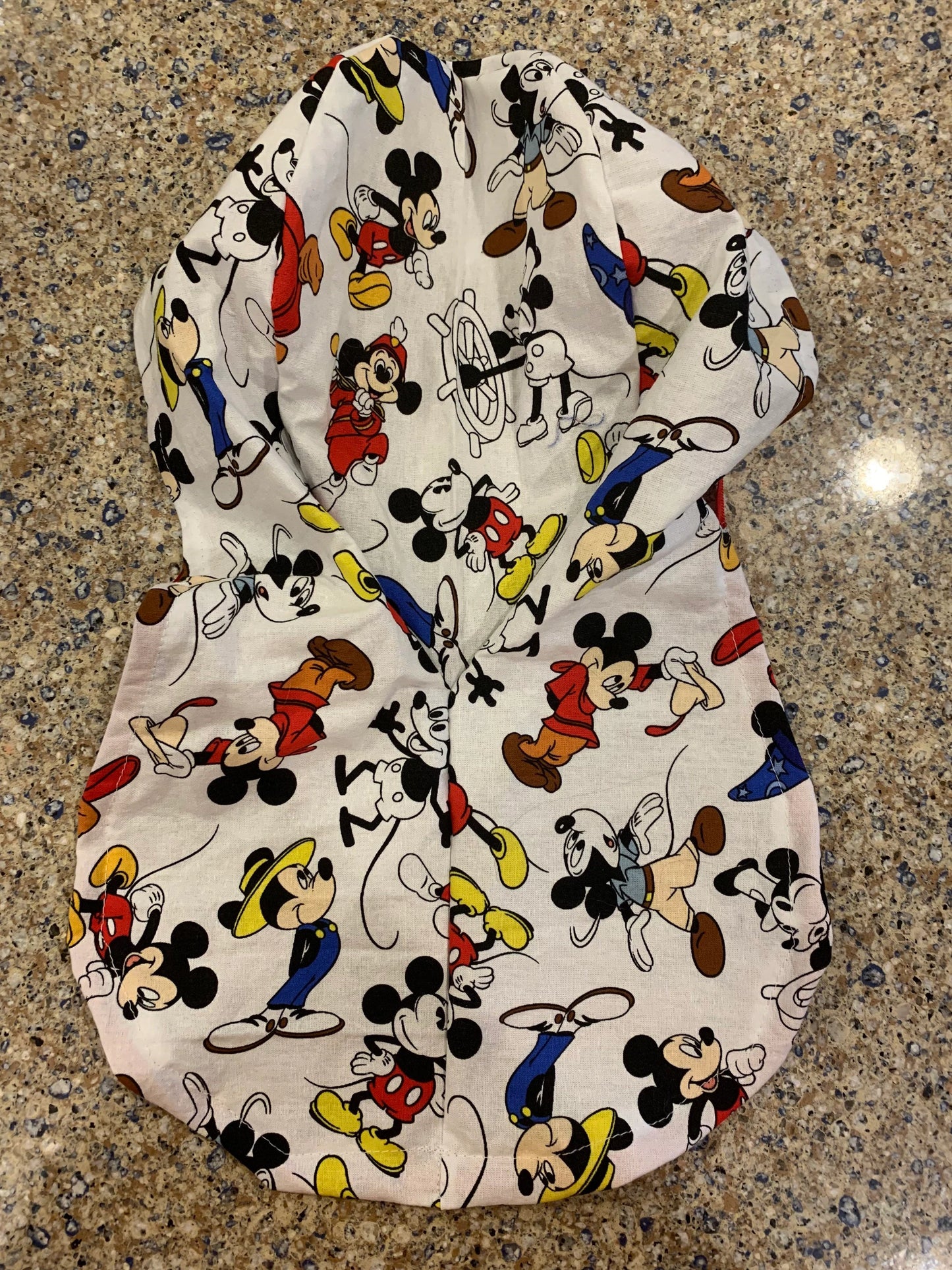 Mickey Mouse through the years ponytail scrub cap womens