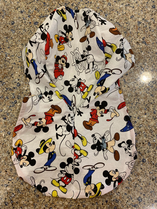 Mickey Mouse through the years ponytail scrub cap womens