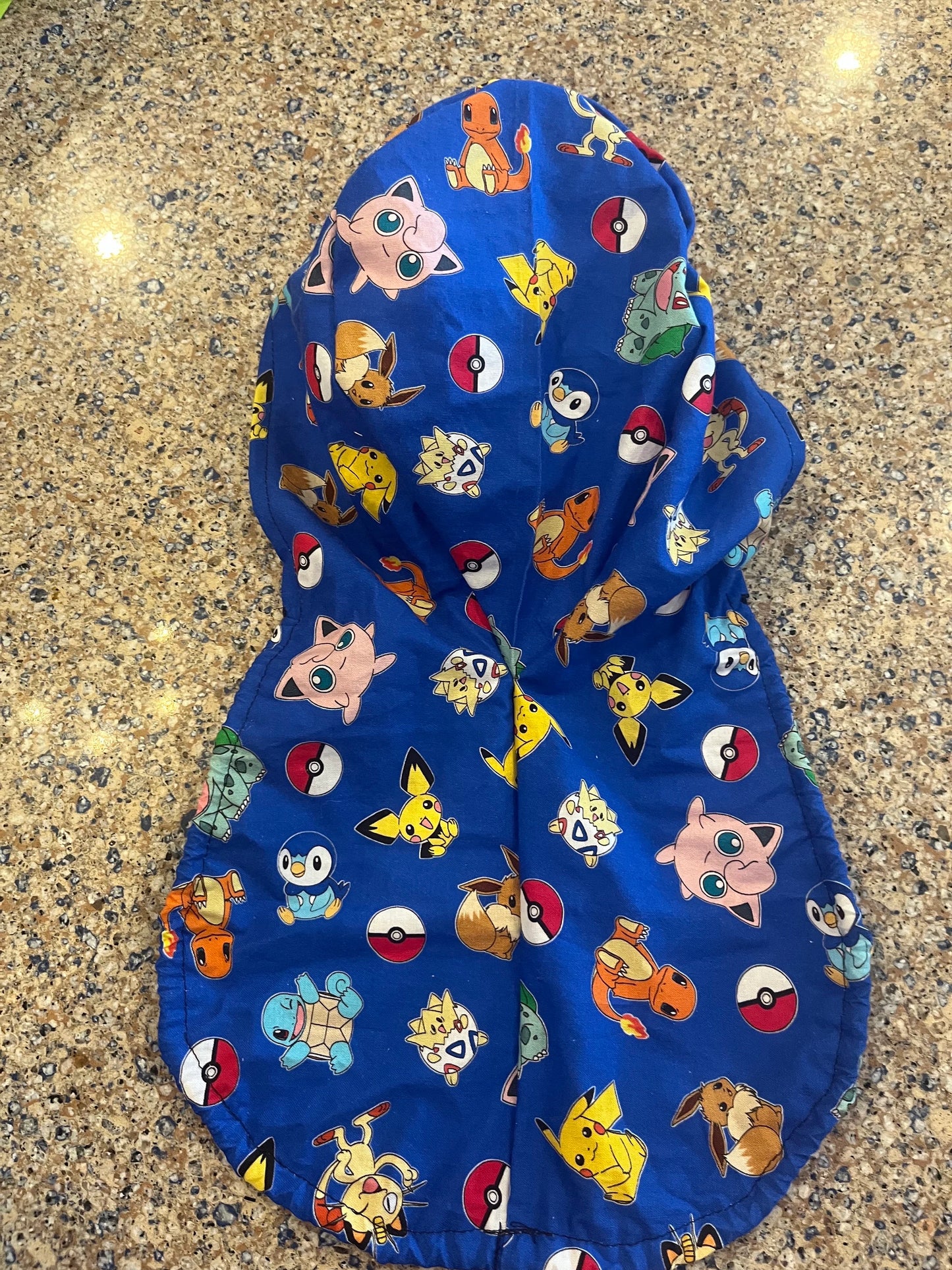 Trading card characters blue pony tail ponytail scrub cap womens