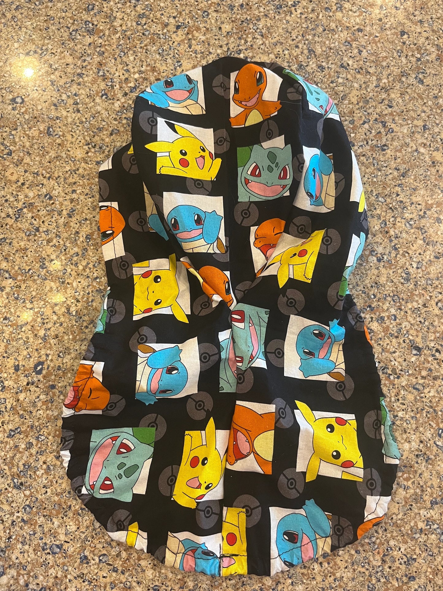 Trading card characters scrub cap womens