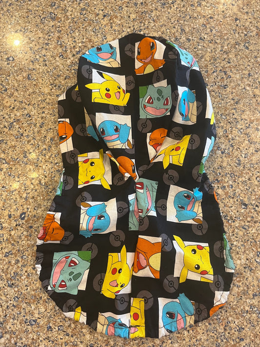 Pokemon Pikachu charmander Trading card characters scrub cap womens
