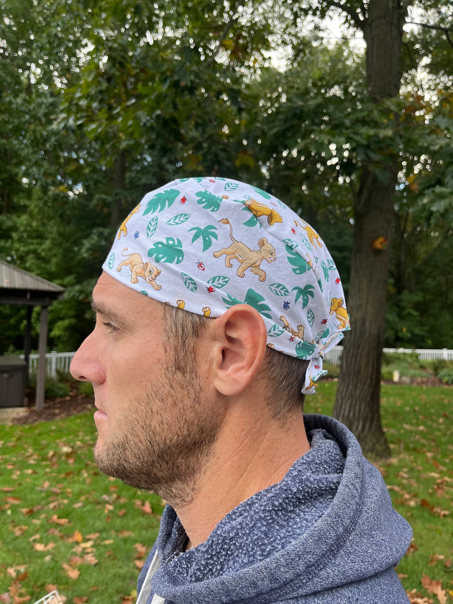 Lion King simba nala skull scrub surgical cap mens