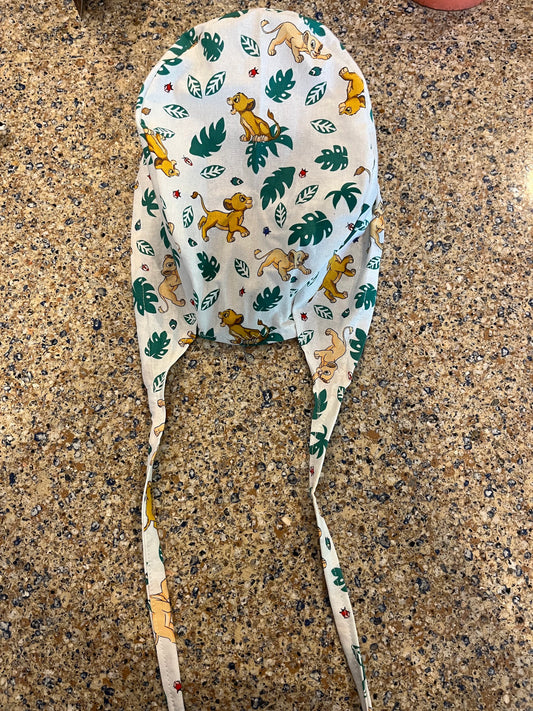 Lion King simba nala skull scrub surgical cap mens
