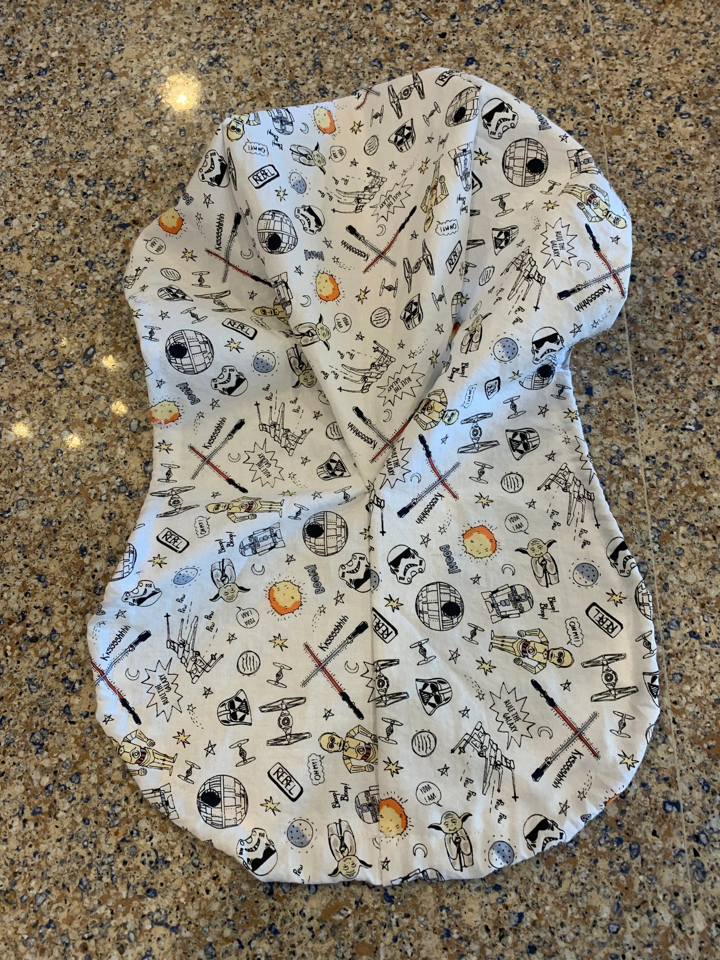 Star Wars pew pew tie fighter droids ponytail scrub cap womens