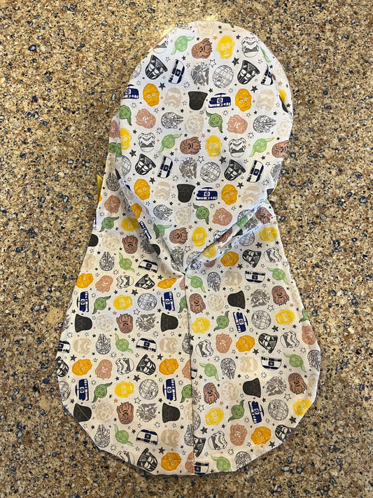 Star Wars characters wookiee droids ponytail scrub cap womens