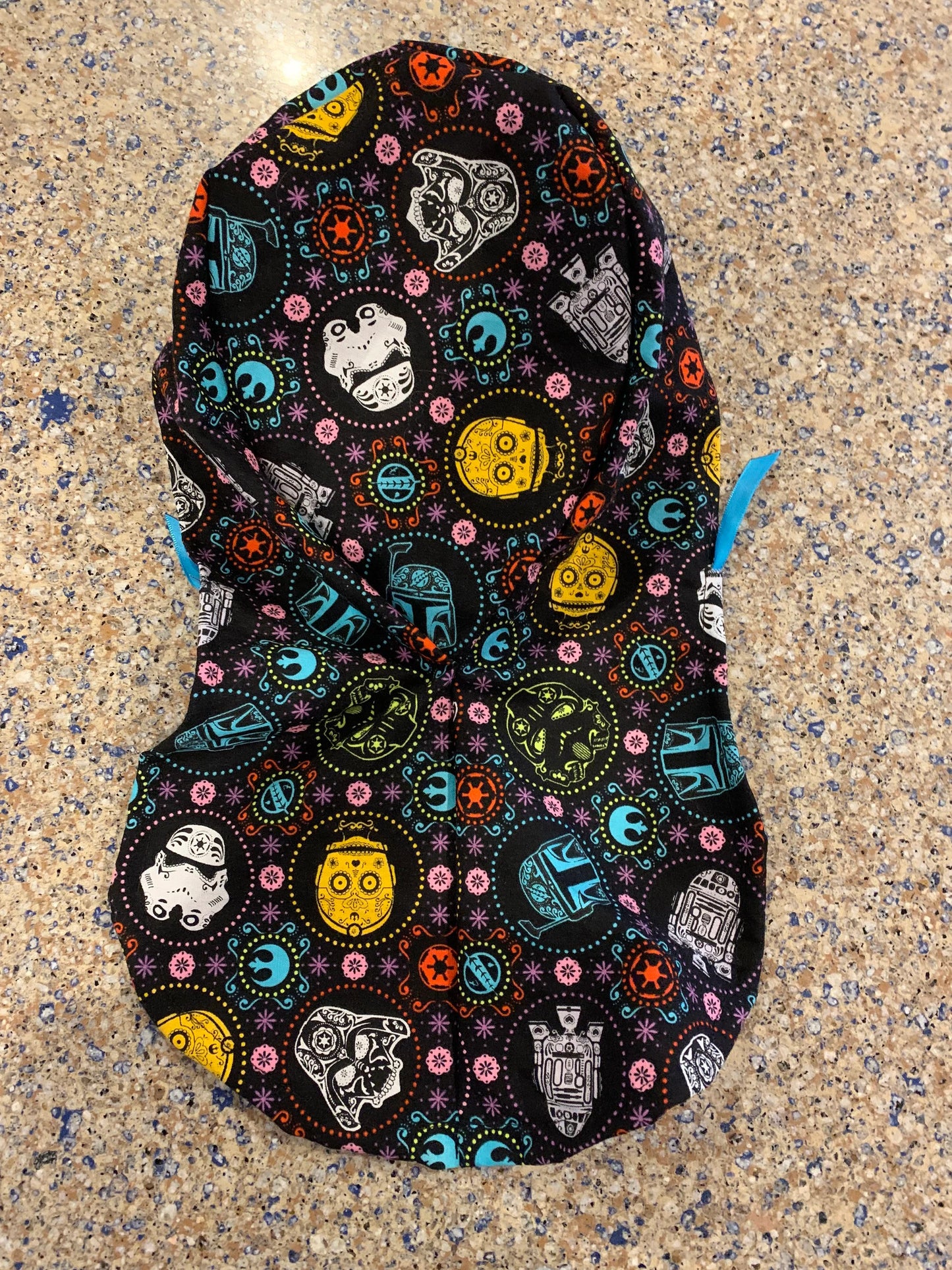 Star Wars sugar skulls ponytail scrub cap womens