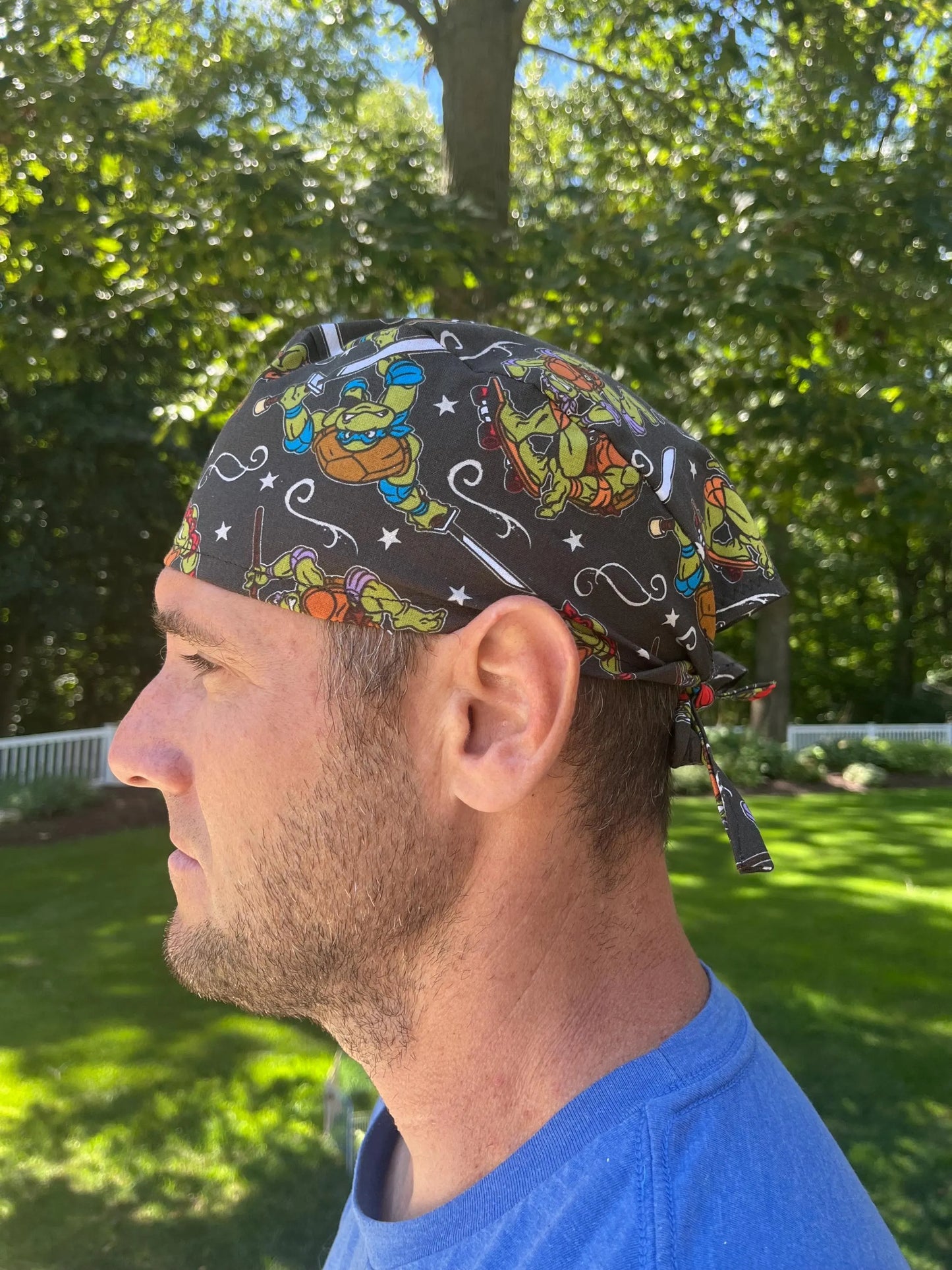Teenage Mutant Ninja Turtles TMNT skull scrub cap mens