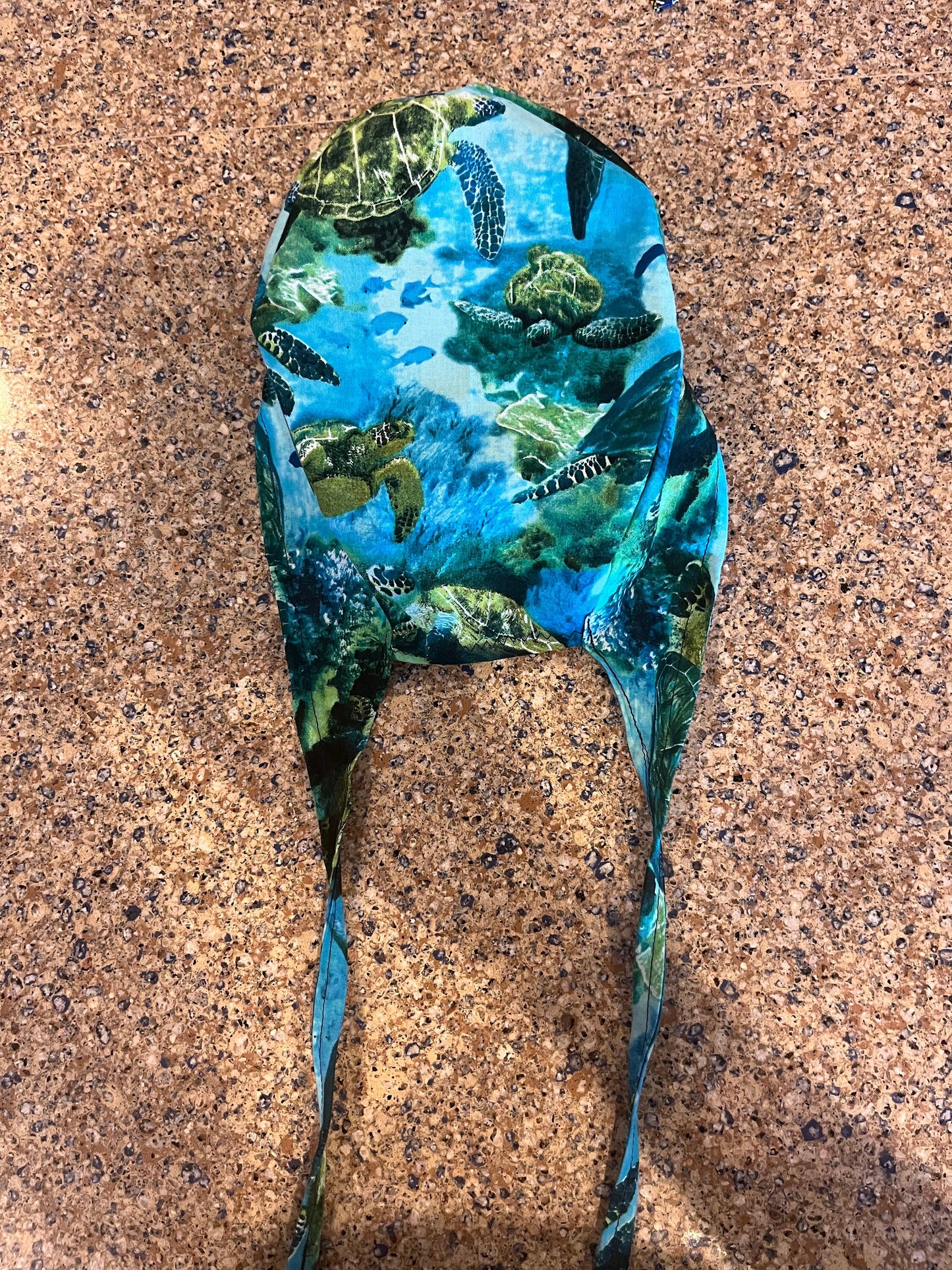 Sea turtles turtle skull scrub cap mens