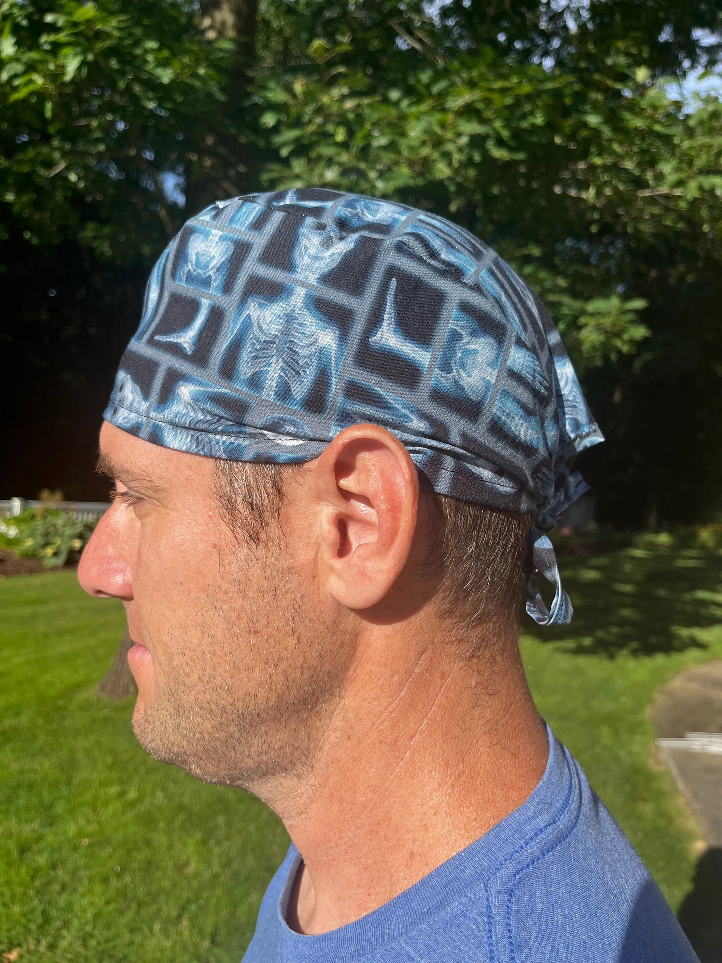 XRAY radiologist ortho orthopedics bones scrub cap mens