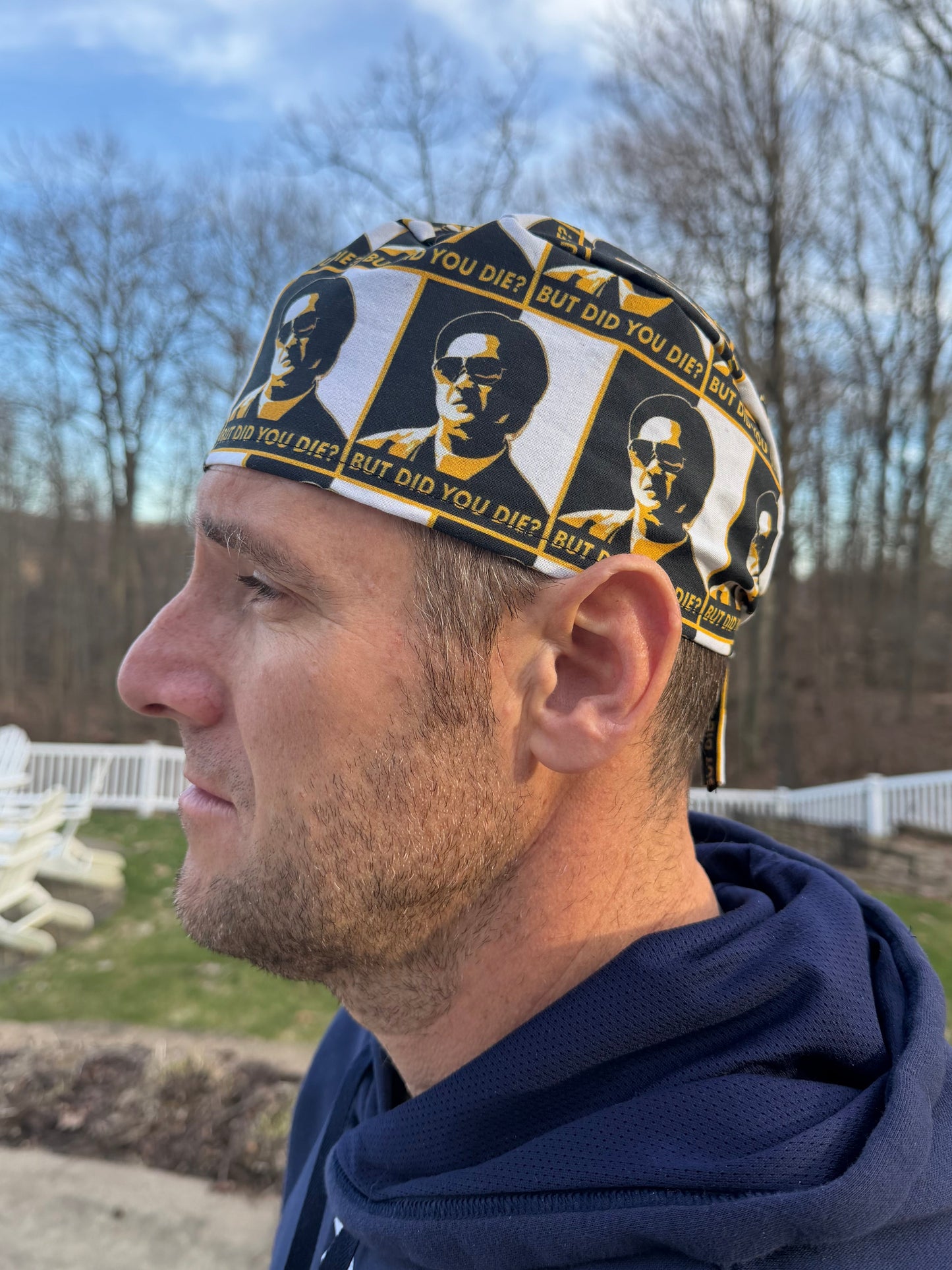 But did you die? Mr. Chow skull scrub cap mens