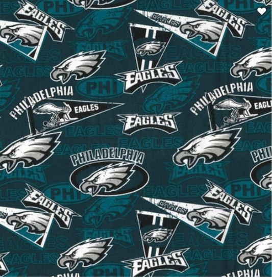 Philadelphia eagles football ponytail scrub cap womens