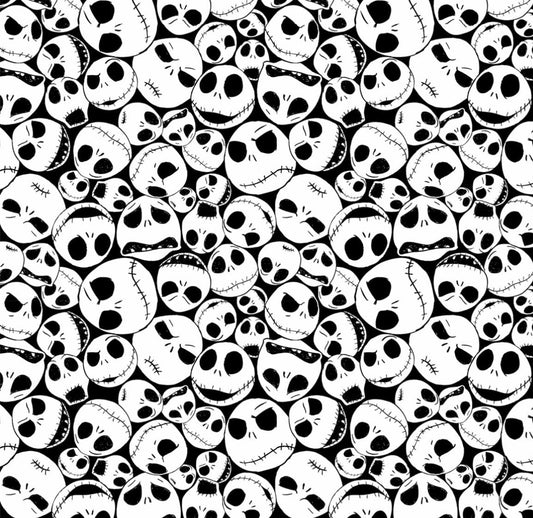 Jack nightmare before Christmas skulls ponytail scrub cap womens