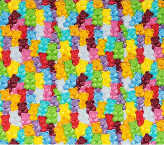 Gummy bears ponytail scrub cap womens
