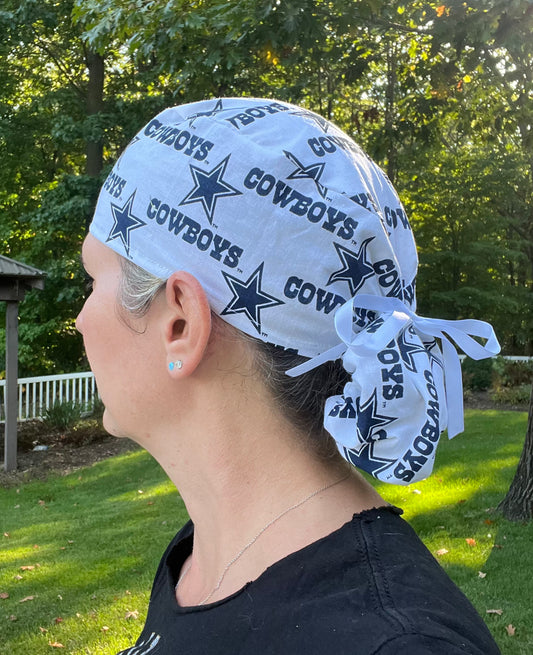 Dallas Cowboys ponytail scrub cap womens
