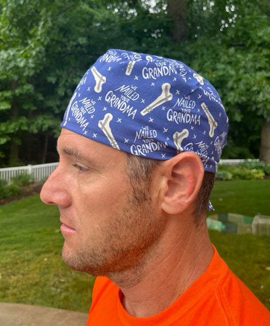 We nailed your grandma ortho skull scrub cap mens