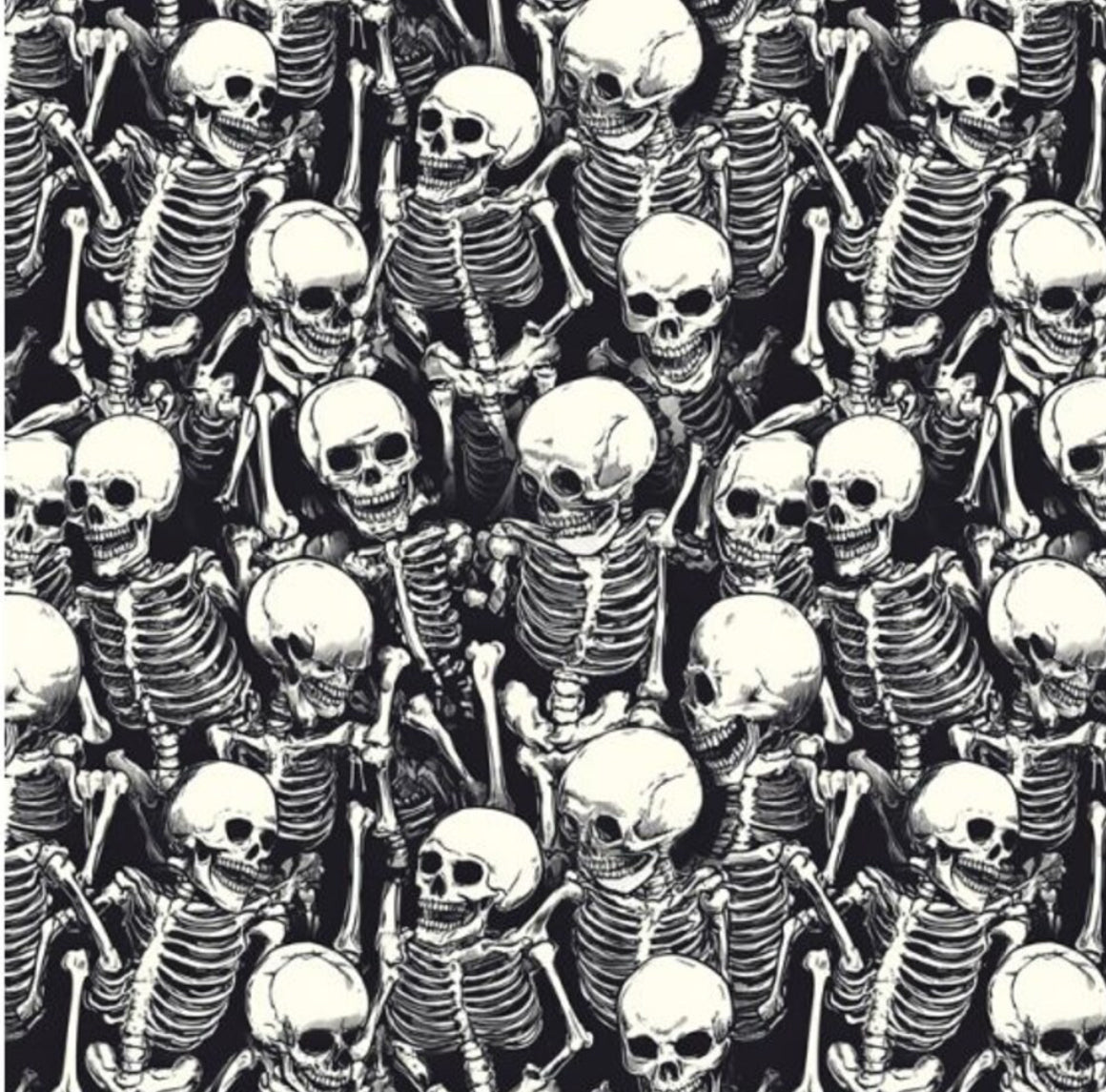 Skeletons and skulls skull scrub cap mens