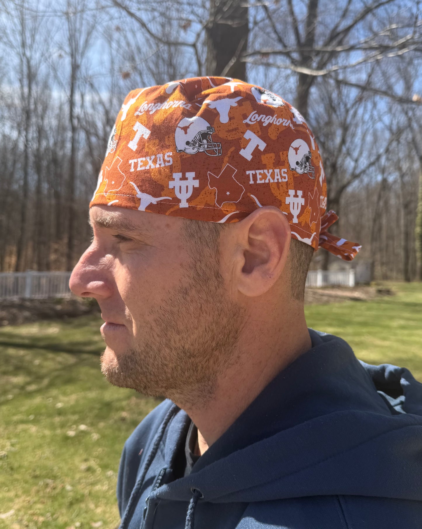 University of Texas Longhorns skull scrub cap mens