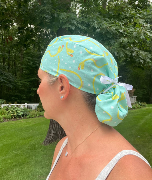 Urology urologist foley catheters ponytail scrub cap womens