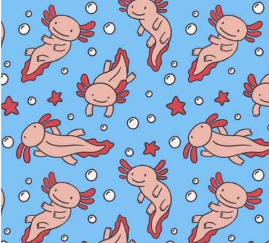 Axolotls axolotl swimming ponytail scrub cap womens