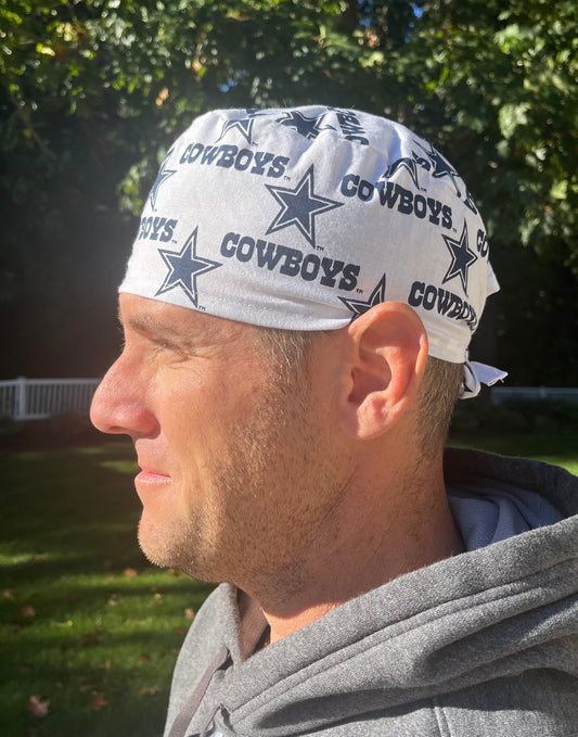 Dallas Cowboys skull scrub cap mens