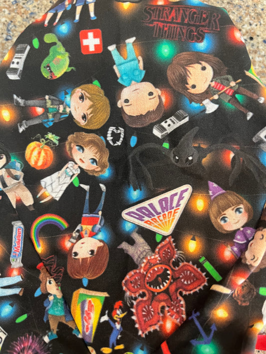 Stranger Things characters eleven ponytail scrub cap womens