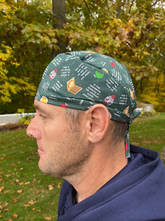 Home Alone Kevin McAllister Christmas scrub cap mens