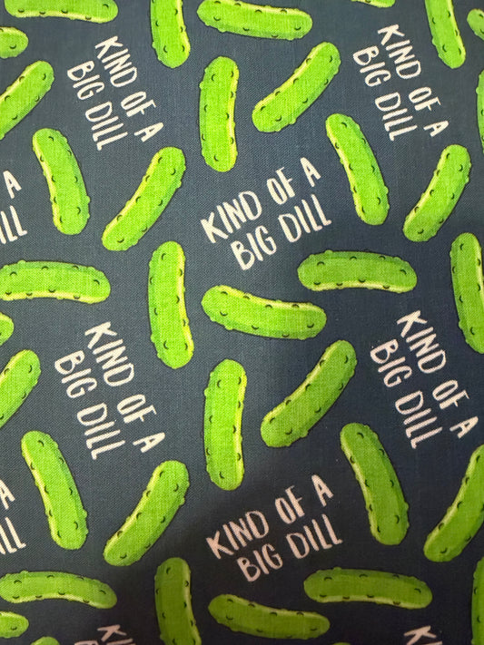 Big dill pickle skull scrub cap mens