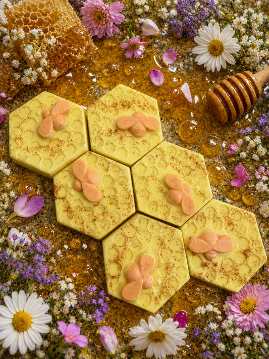 Homemade OATMEAL MILK + HONEY goat milk and shea moisturizing soap bar