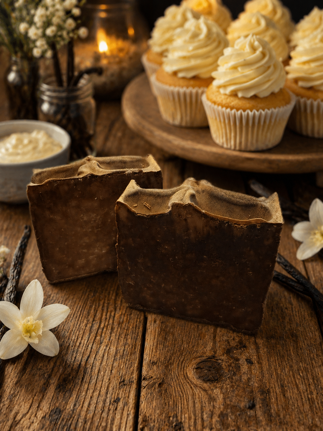 VANILLA BUTTERCREAM handmade artisan shea butter moisturizing soap bar