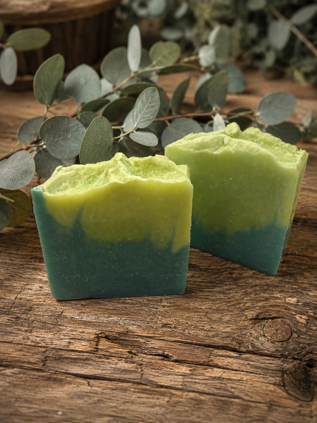 EUCALYPTUS SPEARMINT handmade artisan shea butter moisturizing soap bar