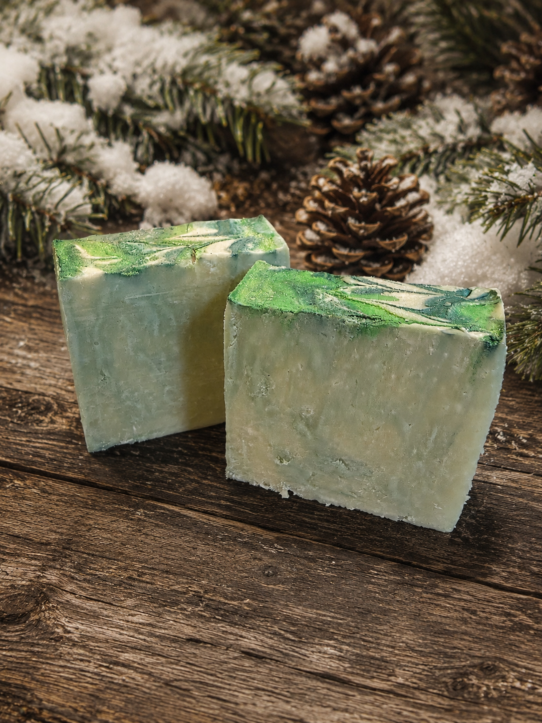 FROSTY PINES handmade artisan shea butter moisturizing soap bar