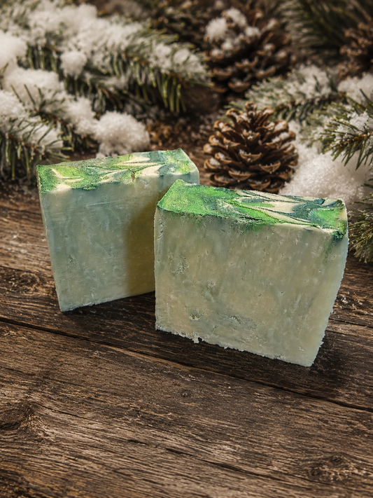 FROSTY PINES handmade artisan shea butter moisturizing soap bar