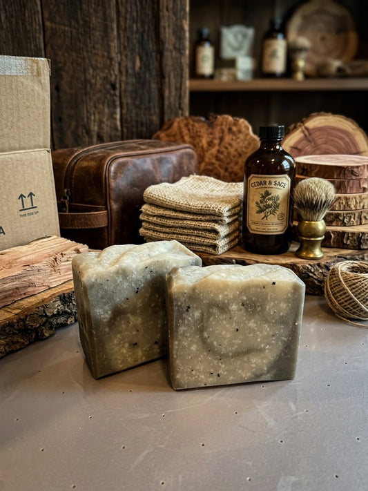 WARM AMBER handmade artisan shea butter moisturizing soap bar
