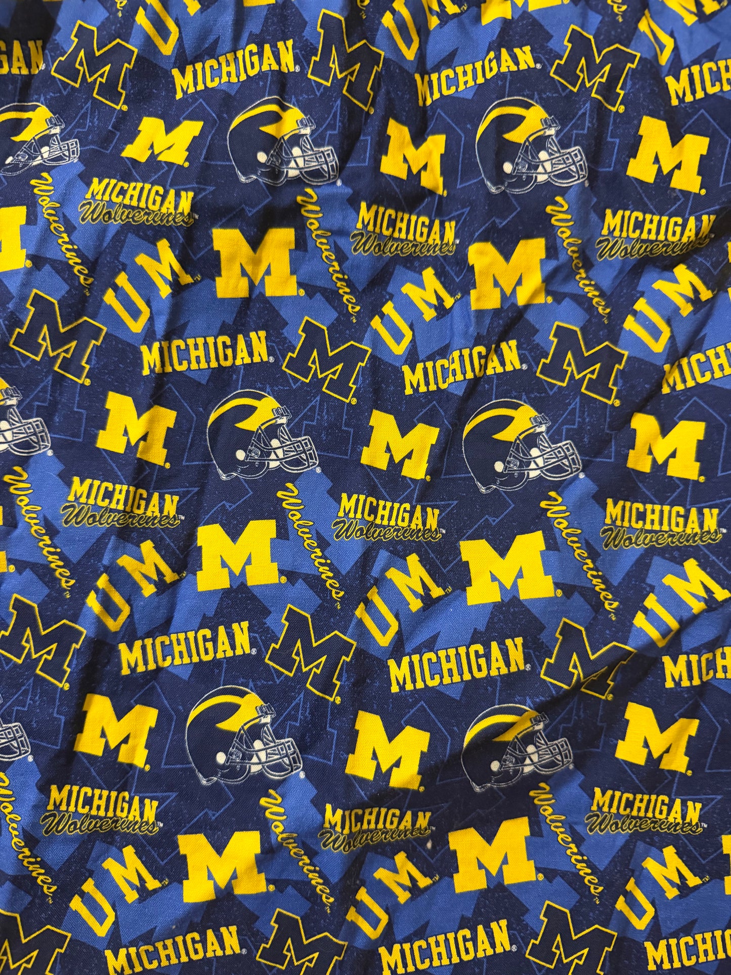 University of Michigan maize blue u of m ponytail scrub cap womens