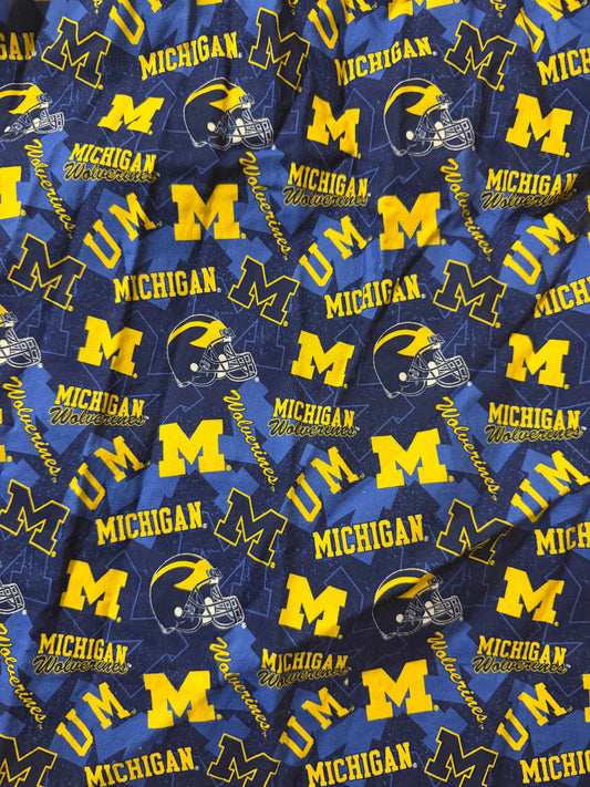 University of Michigan maize blue u of m ponytail scrub cap womens