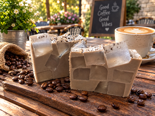 ICED COFFEE handmade artisan goat milk moisturizing soap bar