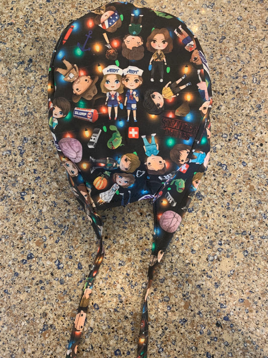 Stranger Things characters eleven skull scrub cap mens